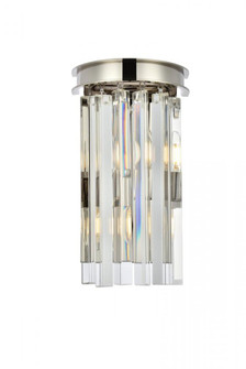 Sydney 2 light polished nickel Wall Sconce Clear Royal Cut Crystal (758|1208W8PN/RC)