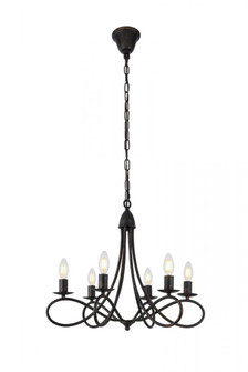 Lyndon 6 light Dark Bronze Pendant (758|1452D22DB)