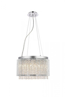 Influx 10 light Chrome Pendant Clear Royal Cut Crystal (758|V2092D16C/RC)