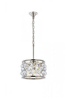 Madison 3 light polished Nickel Pendant Clear Royal Cut Crystal (758|1214D12PN/RC)