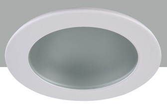 3'' Shower Trim Frost glass with Matte White Trim ring (758|R3-409MW)