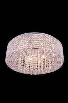 Amelie 10 light Chrome Flush Mount Clear Royal Cut Crystal (758|V2914F24C/RC)
