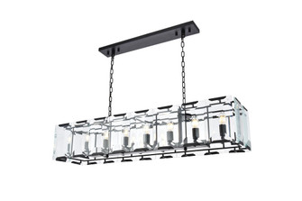 Monaco 16 Light Flat Black (Matte) Chandelier Clear Glass Crystal (758|1212D53FB)