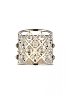 Madison 1 light polished Nickel Wall Sconce Clear Royal Cut Crystal (758|1213W11PN/RC)