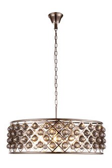 Madison 8 Light Polished Nickel Chandelier Silver Shade (Grey) Royal Cut Crystal (758|1214D32PN-SS/RC)