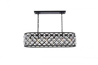 Madison 6 light Matte Black Chandelier Clear Royal Cut Crystal (758|1215G40MB/RC)