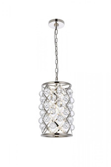 Madison 1 light polished Nickel Pendant Clear Royal Cut Crystal (758|1204D8PN/RC)