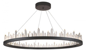 Malta 56 light Satin Dark Grey Chandelier Clear Royal Cut Crystal (758|1705D42SDG)