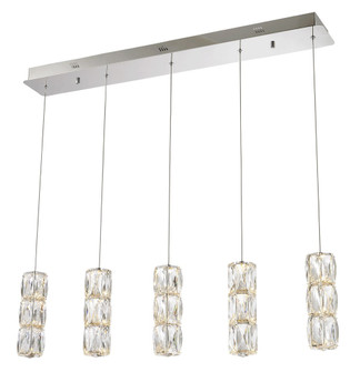 Polaris LED Light Chrome Pendant Clear Elegant Cut Crystal (758|3500D5C)