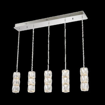 Polaris LED light Chrome Pendant Clear Elegant Cut Crystal (758|3500D5C)