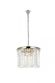 Sydney 6 light polished nickel Pendant Clear Royal Cut Crystal (758|1238D20PN/RC)