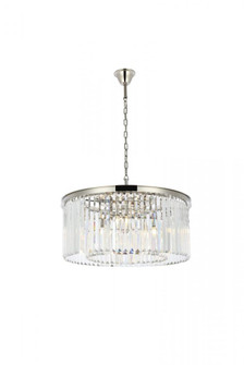 Sydney 8 light polished nickel Chandelier Clear Royal Cut Crystal (758|1238D31PN/RC)