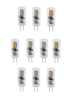 LED G4 light bulb, 3000K, 330 degree, CRI80, UL, 2W, 25W EQUIVALENT, 25000HRS, LM150, DIMMABLE, 2 YE (758|G4-2-30-10PK)