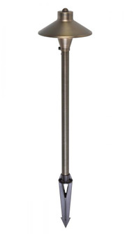 PATH LIGHT D7 H24 ANTIQUE BRASS INCLUDES STAKE G4 HALOGEN 20W(LIGHT SOURCE NOT INCLUDED) (758|P801)