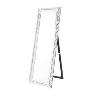 Sparkle 22 In. Contemporary Standing Full Length Mirror in Clear (758|MR9124)