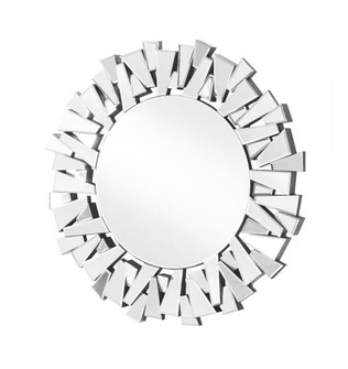 Sparkle 39.5 in. Contemporary Round Mirror in Clear (758|MR9132)