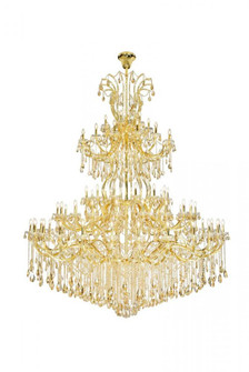 Maria Theresa 84 light Gold Chandelier with Golden Shadow tear drop crystals Golden Shadow (758|2803G120G-GS/RC)
