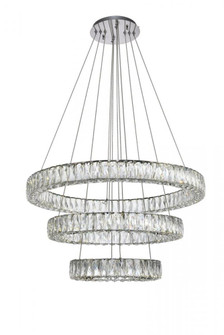 Monroe Integrated LED chip light Chrome Chandelier Clear Royal Cut Crystal (758|3503G3LC)
