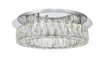 Monroe LED light Chrome Flush mount Clear Royal Cut Crystal (758|3503F18C)