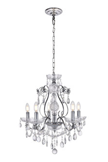 Voltaire Collection Chandelier D22 H22 Lt:5 Chrome Finish (758|LD4005D22C)