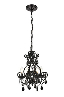 Kato Collection Pendant D12.6 H16.3 Lt:4 Polished Black Finish (758|LD5018D12BK)