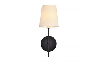 Mel Collection Wall Sconce D5.5 H15 Lt:1 Black Finish (758|LD6004W6BK)
