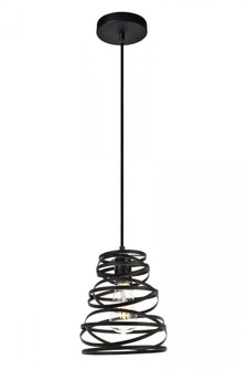Sybil Collection Pendant D7.5 H9.2 Lt:1 Matte Black Finish (758|LDPD3011)