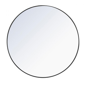 Metal frame Round Mirror 48 inch Black finish (758|MR4047BK)