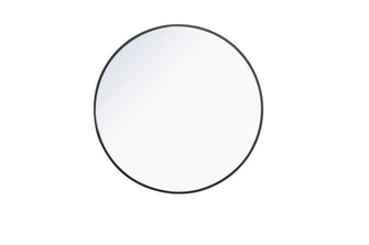 Metal frame Round Mirror 32 inch Black finish (758|MR4037BK)