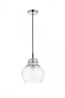 Kenna 1 Light Chrome Pendant With Clear Glass (758|LD2252C)