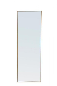 Metal frame Rectangle Mirror 18 inch Brass (758|MR4082BR)