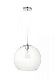 Baxter 1 Light Chrome Pendant With Clear Glass (758|LD2216C)