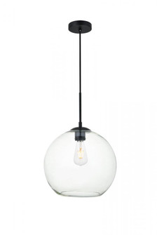 Baxter 1 Light Black Pendant With Clear Glass (758|LD2224BK)