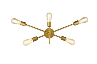 Axel 5 Lights Brass Wall Sconce (758|LD8022W24BR)