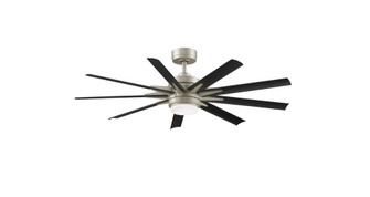 Odyn Indoor/Outdoor Custom Smart Ceiling Fan DC Motor- Brushed Nickel with LED Light Kit (90|MAD8152BNW)
