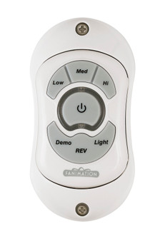 Ceiling Fan Hand-held Remote Reversing - 3 Speed Fan and Light - White (90|TR28)