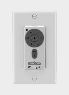 Ceiling Fan Wall Control Reversing - 6 Speed DC Motor Fan and Uplight/Downlight - White (90|TW42WH)