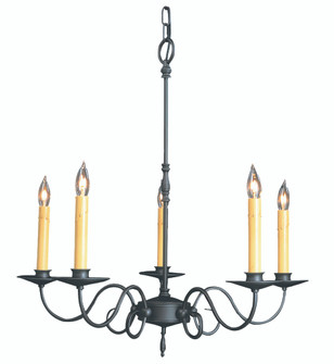 5-Light Charcoal Black Forest Dining Chandelier (84|1315 CH)