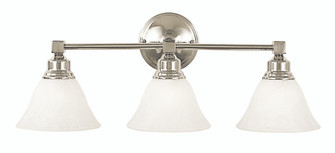 3-Light Polished Nickel Taylor Sconce (84|2423 PN/WH)