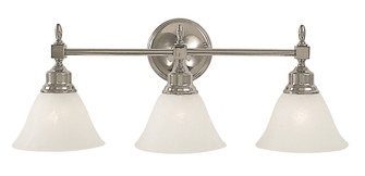 3-Light Polished Nickel Taylor Sconce (84|2433 PN/WH)