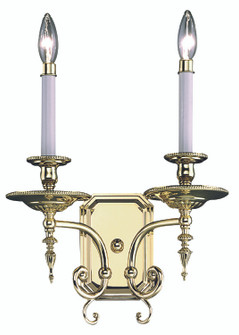 2-Light Polished Brass Kensington Sconce (84|7662 PB)