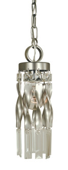 1-Light Satin Pewter/Polished Nickel Adele Mini Pendant (84|4718 SP/PN)