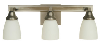 3-Light Satin Pewter/Polished Nickel Mercer Sconce (84|4783 SP/PN)