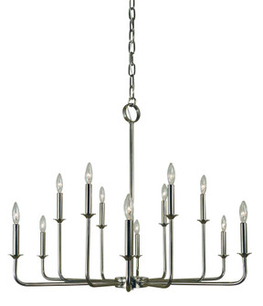 12-Light Polished Nickel Boulevard Chandelier (84|4982 PN)