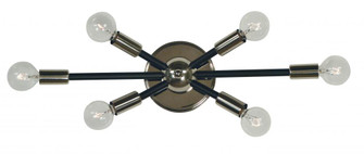 6-Light Simone Sconce (84|5015 PN/MBLACK)