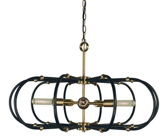 5-Light Pulsar Dining Chandelier (84|5105 AB/MBLACK)