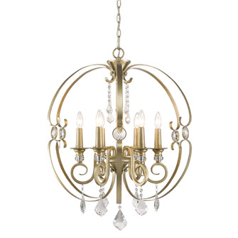 Ella 6 Light Chandelier in White Gold (36|1323-6 WG)