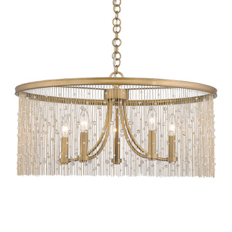 Golden Lighting Marilyn 5-light Chandelier in Peruvian Gold (36|1771-5 PG-CRY)