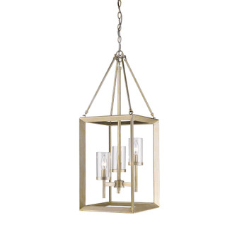 Golden Lighting Smyth 3-light Pendant in White Gold (36|2073-3P WG-CLR)