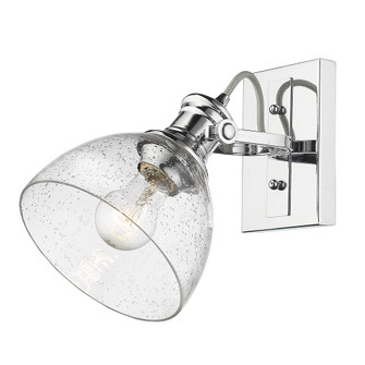 Yep by Golden Lighting Hines 1-light Vanity in Chrome and Seeded Glass (36|3118-BA1 CH-SD)